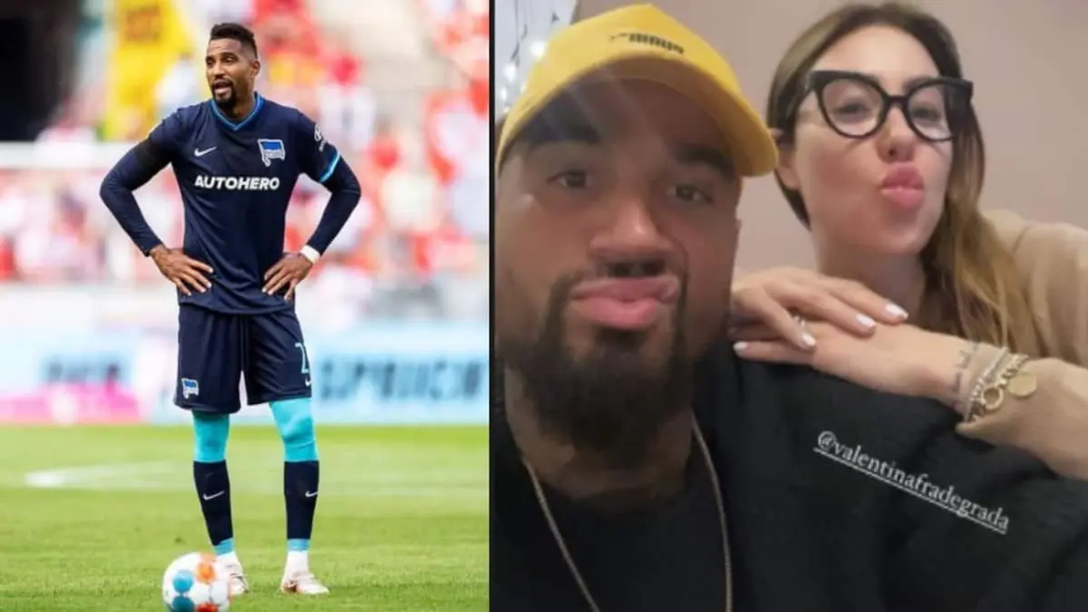 Kevin Prince Boateng and new girlfriend get same tattoo on their necks as  photo stuns football fans