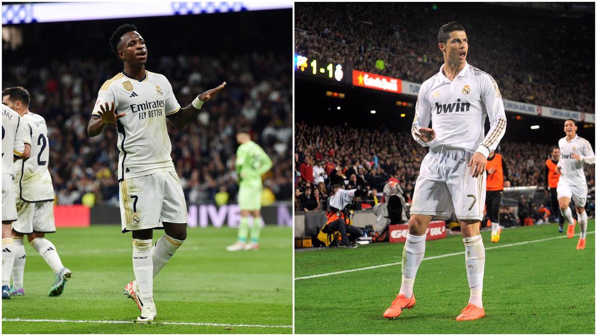 Spotted: Vinicius hits Ronaldo's iconic 'Calma, calma' celebration after  Valencia goal - Football
