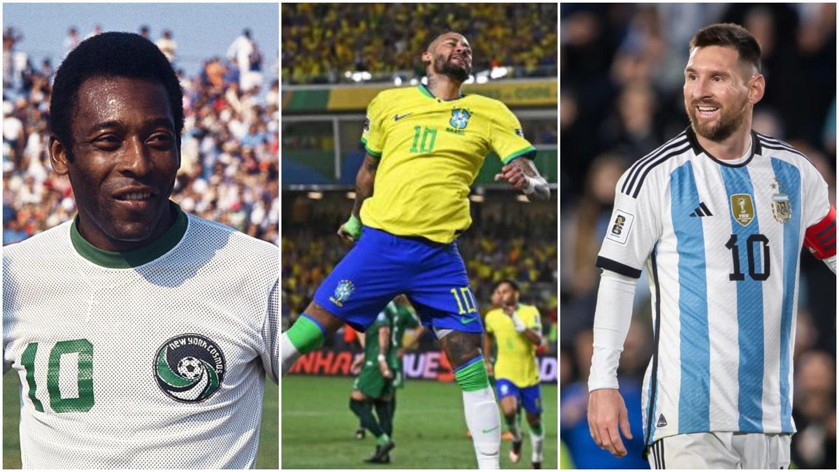 Los 8 máximos goleadores de Sudamérica tras las heroicidades de Messi y Neymar
