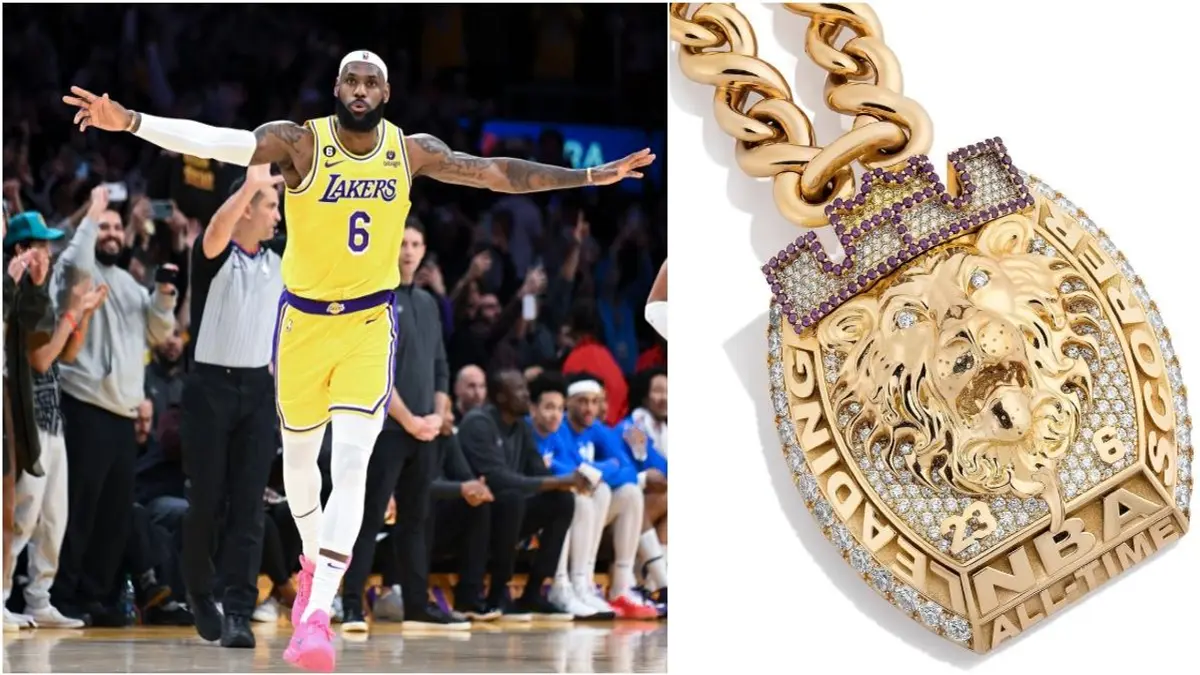 The Kid From Akron: LeBron James New Gold and Diamond Chain for NBA  Scoring Title is a Work of Art - The SportsRush