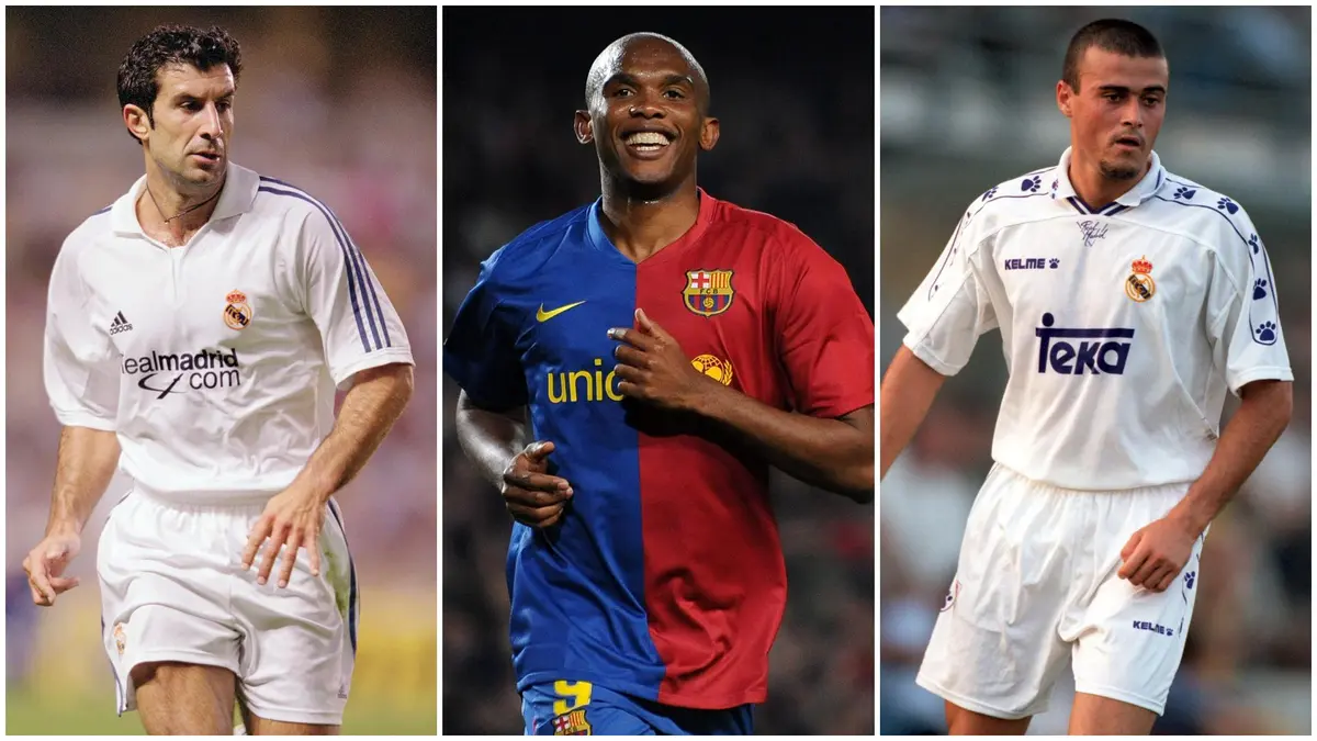 Ronaldo, Figo & all footballers who played for both Barcelona and Real  Madrid