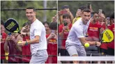 Cristiano Ronaldo Shows Off Incredible Racket Skills in Singapore, Video