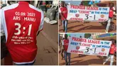 Video: Arsenal Fans in Uganda Hold Parade to Celebrate Victory over Manchester United