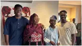 Emotions As Arsenal Superstar Bukayo Saka Visits Grandparents in Kwara, Nigeria