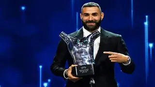 Benzema with sights set on Ballon d'Or and World Cup after winning UEFA prize