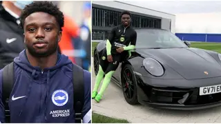 Tariq Lamptey: Ghana Defender Presented With Porsche For Winning Player of the Month at Brighton