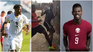 Throwback photo of Qatar striker playing street football in Ghana with defender Mohammed Salisu emerges