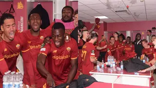 Excitement as Felix Afena-Gyan celebrates reaching UEFA Europa Conference League final