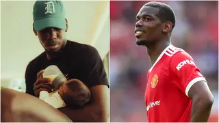 Paul Pogba: Ex Man United Star Tackles ‘Daddy Duties’, Shows Off Fatherhood Skills