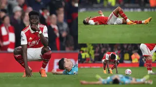 Arsenal stars break down in tears after title blow in Southampton draw