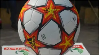 Uproar as official UEFA Champions League match ball spotted in Nigeria Professional Football League game
