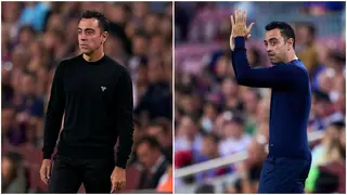 Video spotted as Barcelona boss Xavi rolls back the hands of time with breathtaking ball control