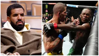 Rapper Drake loses huge money betting on UFC fight as Israel Adesanya is knocked out