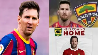 Hearts, Kotoko or Legon Cities? Reactions pour in as Ghanaian clubs are linked to free agent Lionel Messi