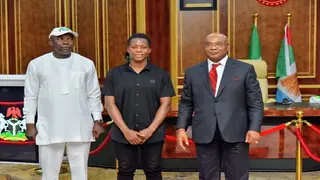 Nigerian Governor hosts Super Falcons star Nnadozie after returning from 2022 WAFCON