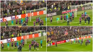 Wholesome video of die-hard Barcelona fans cheering on the team after Champions League exit spotted