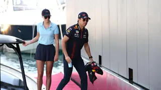 Sergio Perez Reacts After Bad Bunny 'Steals' His Red Bull Car and Gear: Video