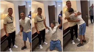 Brazilian TikTok Star's Emotional Meeting With Idol Cristiano Ronaldo Captured on Video