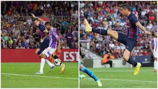 Watch Lewandowski score spectacular backheel goal for Barcelona in La Liga victory against Real Valladolid