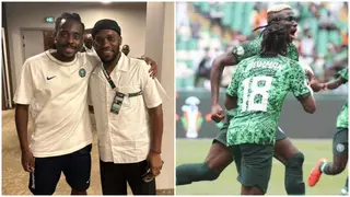 Okocha visits Super Eagles camp, motivate players ahead of Ivory Coast clash