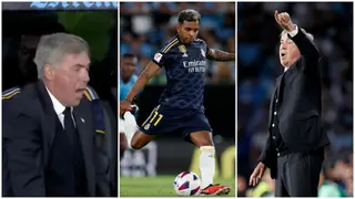 Ancelotti's angry reaction after Rodrygo's penalty miss goes viral, Video