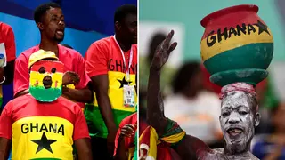 Ghanaian mascot reaction after Black Stars’ AFCON defeat against Cape Verde sparks funny reactions