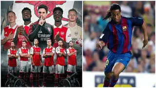 Brazilian great Ronaldinho backs Arsenal to finish in top four and challenge for Premier League title