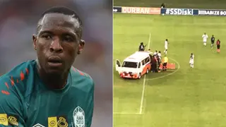George Maluleka: Amazulu gives update on player after he collapsed vs Swallows FC