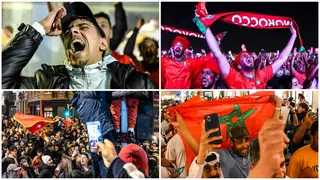 Morocco fans enjoy wild street celebrations after beating Spain