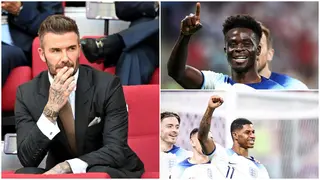 Ex-England captain David Beckham spotted in Qatar as Three Lions devour Iran in Group B opener