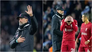 Check out Jurgen Klopp's disheartening gesture to fans after Brighton defeat