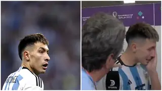 Argentine star breaks down in tears over death of his grandparents, video