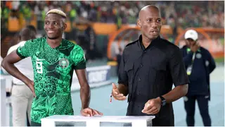 AFCON 2023: Victor Osimhen and Didier Drogba Share Wholesome Moment After Nigeria Beats Cameroon