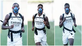Real Madrid players seen training with special masks as La Liga champions prepare for new football season