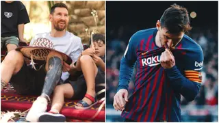 Lionel Messi's tattoo hints at Barcelona move as speculation grows