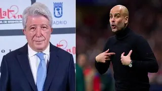 Atletico Madrid President joins in Man City feud with sensational claim against Pep Guardiola