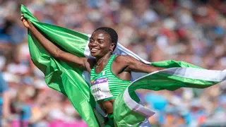 Jubilation as Nigeria's Tobi Amusan Wins Gold Again in Germany