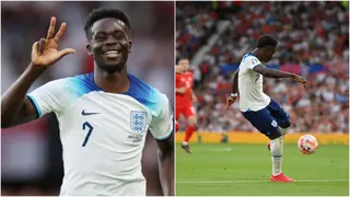 Fans react after Bukayo Saka scores first senior hat-trick vs North Macedonia