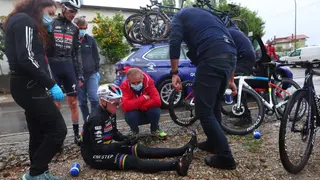 Stray Dog Sends Remco Evenepoel Crashing in Stage 5 of Giro d’Italia