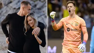 Barcelona Stars’ Partners React As Ter Stegen’s Partner Announces Pregnancy