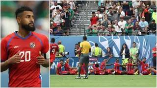 Aníbal Godoy: The painful moment Panama player has stunning overhead kick ruled out for offside