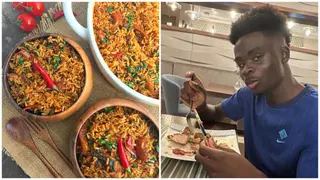 From Jollof Rice to Plantain Chips: Arsenal Star Bukayo Saka Lists Favorite Nigerian Dishes, Video