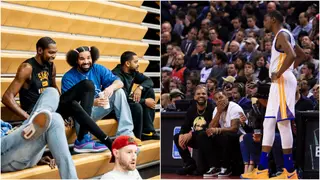 Kevin Durant Links Up With Drake at NBA Open Run in Los Angeles