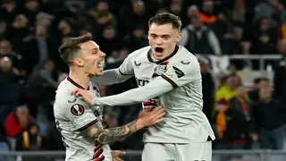 Leverkusen beat Roma to put one foot in Europa League final