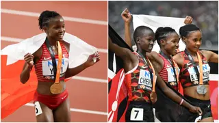 Despair As Kenyan Born Winfred Yavi Bags Gold in Steeplechase, Kenya Takes Silver and Bronze