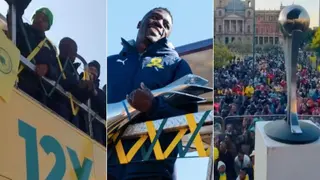 Thousands of Mamelodi Sundowns Fans Turn Out for the Brazilians' #YellowParade Trophy Parade in Tshwane