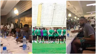 Super Eagles Stars Move On From Eko Hotel Drama As They Come Together for a Worship Session Ahead of WCQs