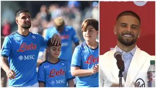 Drama as son of Italian star interrupts father’s press conference at new club to make a declaration