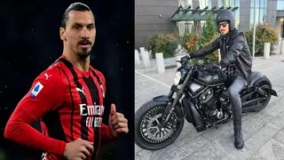 AC Milan Star Zlatan Ibrahimovic Unleashes Gigantic Motorbike