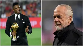 Two Times AFCON Winner Eto'o Replies 'Disrespectful' Napoli President For African Players Comments